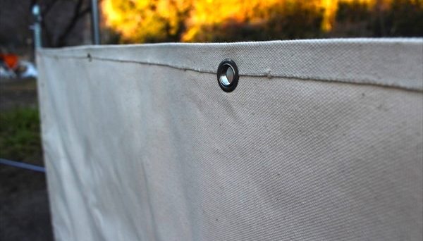 自作キャンプアイテム　陣幕